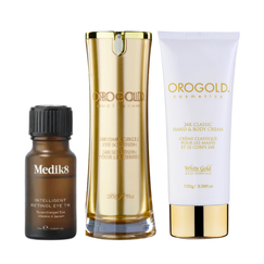 Medik8 Night Eye Serum + BONUS Orogold Hand & Body Cream & 24K Eye Serum