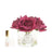 Cote Noire Perfumed Natural Touch Five Roses Carmine Red Cote Noire- Siver & Clear Glass-Beauty Affairs 1